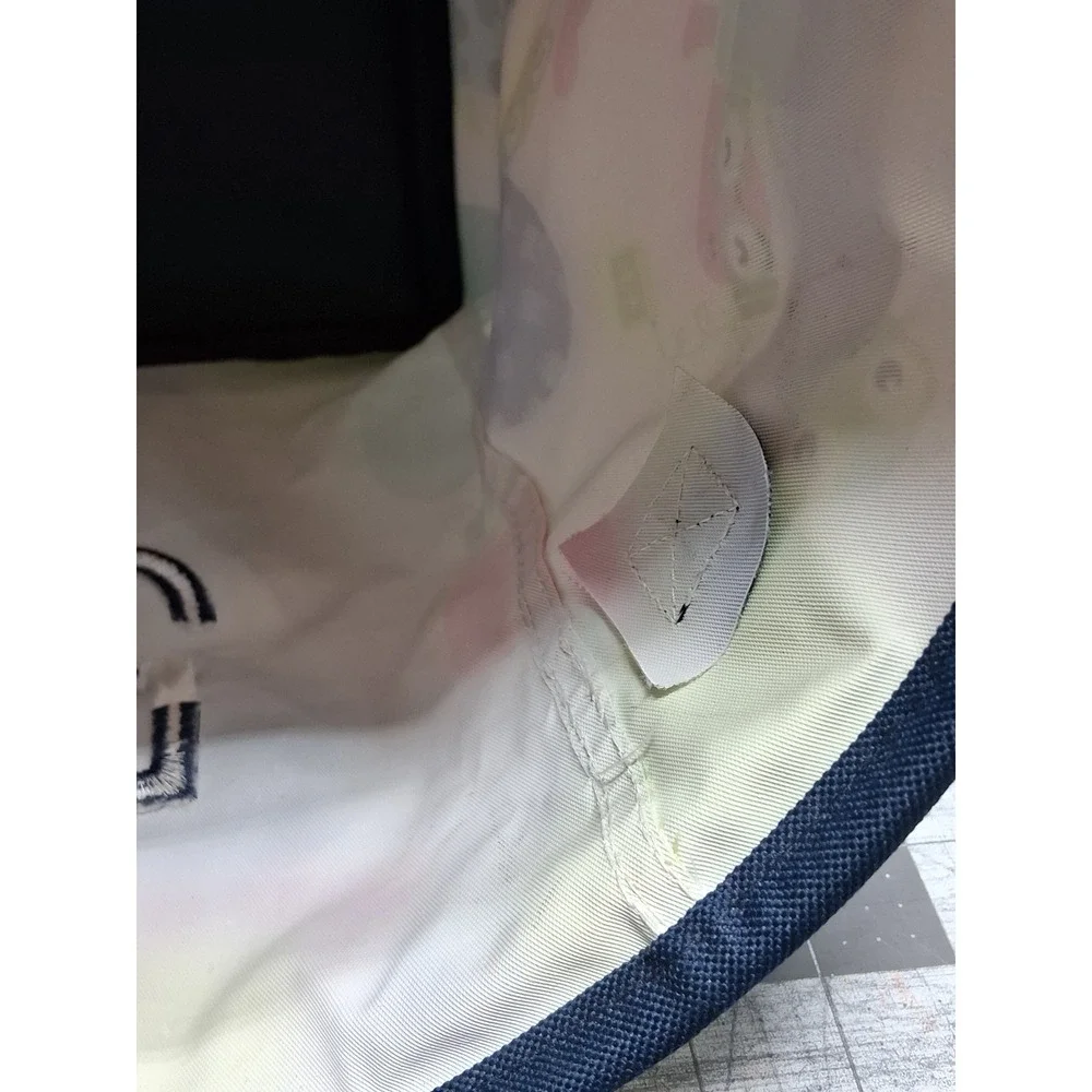 Thirty One Turtle Littles Carry All Caddy White Print Embroidered Letter‎ E